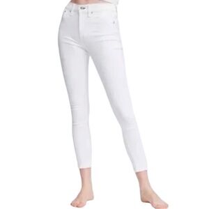 NWT rag & bone Women’s Nina High- Rise Premium Ankle Skinny White Jeans Summer